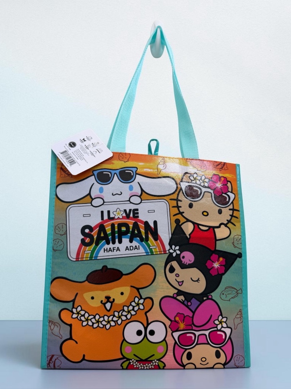 Sanrio ABC Store Saipan Exclusive Hello Kitty Kuromi Reusable Tote Bag NWT - Picture 3 of 4